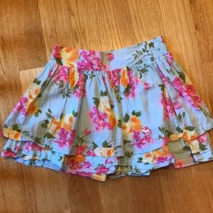 Blue floral Abercrombie skirt